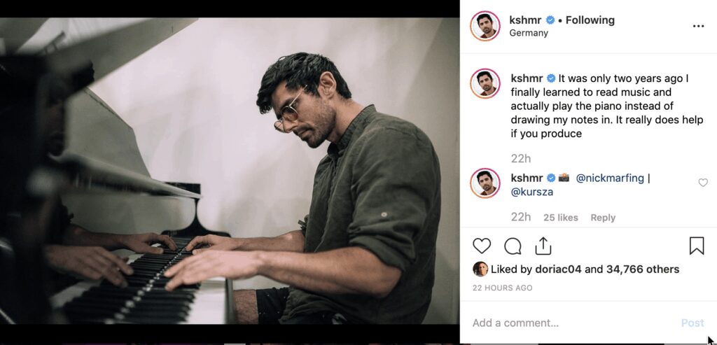 KSHMR playing piano